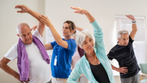 seniors exercising