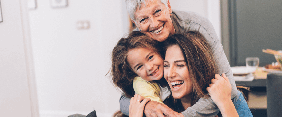 a group of women and a child