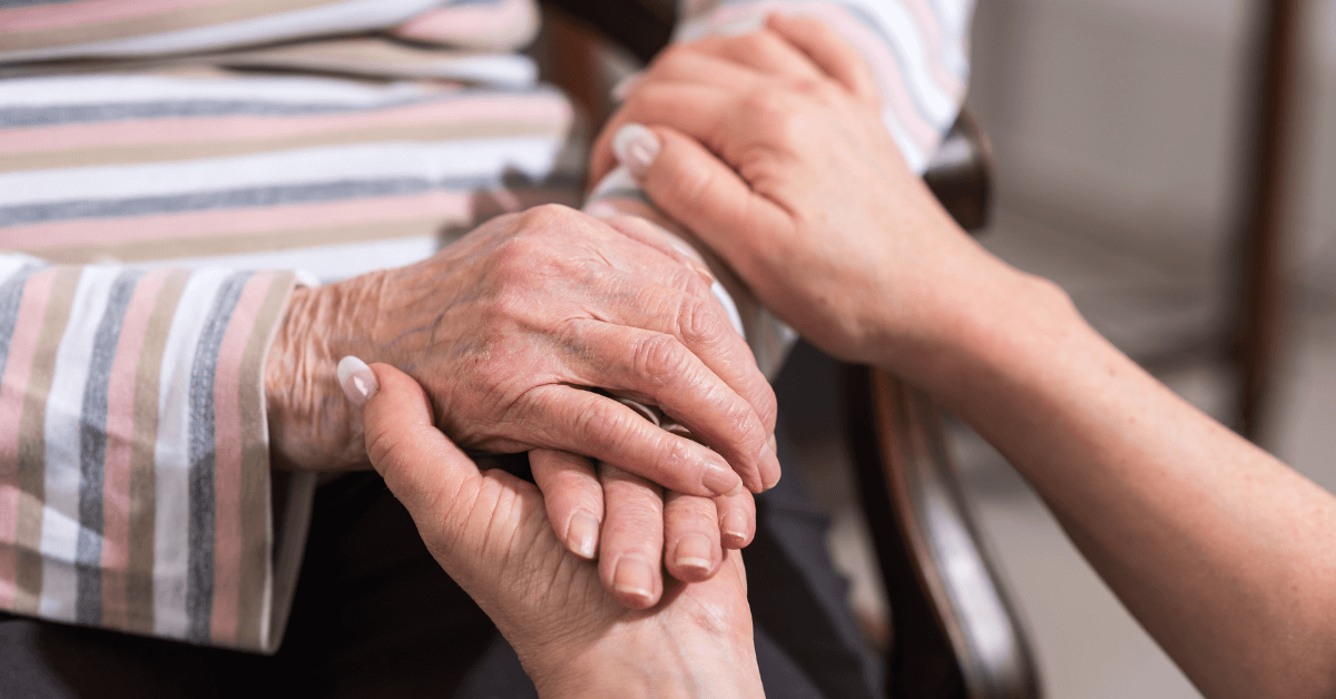 senior and family love