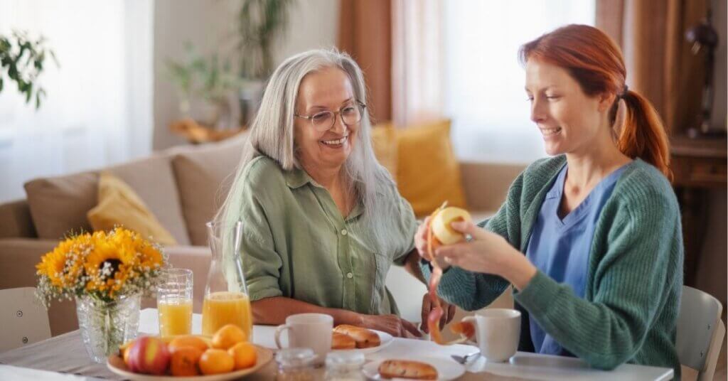 seniors happy in the best assisted living community