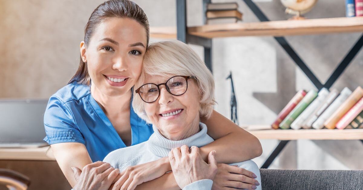 seniors happy in best assisted living community